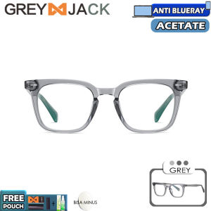 Grey Jack Kacamata Antiradiasi Blueray Kotak Besar Bahan Acetate Bisa Minus Antiradiasi Blueray Photocromic Bluecromic PS 8811