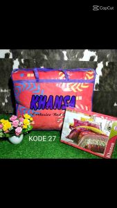 Termurah !!! Bedcover + Sprei Khansa Uk. 180x220cm (GRATIS SARBAN DAN SARGUL)