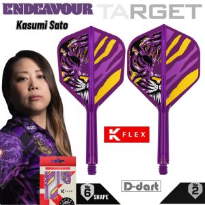 TARGET K FLEX DARTS FLIGHT- No.2/No.6 ENDEAVOUR ( Kasumi Sato ) Integrated Flight System Dart Flights