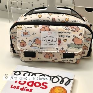 Kapibara Flip Pencil Case Large Capacity Stationery Box Little Red Book Same Style Pencil Case Japanese Style High-value Student Stationery Pencil Case Cartoon