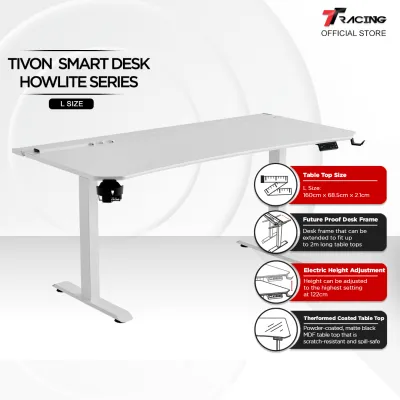 TTRacing Tivon Smart Standing Desk Gaming Table Study Working Office Adjustable Desk Meja Gaming