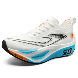 Real carbon plate running shoes racing running shoes cushioning wear-resistant comfortable sports shoes Kasut Lari