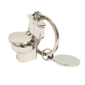 2Pcs Novelty Toilet Pendant Keyring Keychain Decoration Accessories for Men Women Student Birthday Christmas Present