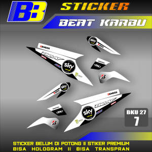 Striping Beat Karbu Carbu tahun 2008 2009 2010 2011 2012 Setiker stiker sticker list variasi BKU 27
