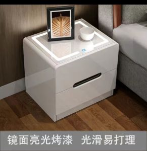 Malaysia Ready stock Smart Bedside Table Bedroom Small Apartment Economical Bedside Cabinet