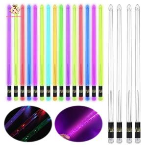 Welcomehome LED Light Up Drumsticks 15 Color Changing Professional Cool Drumsticks LED Light Up Drum Sticks for Adults Drummers