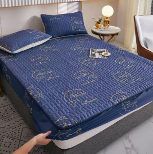 Waterproof Mattress Protectors Double Foam Cover Non-slip Mattress Toppers Single/Queen/King Size Bedsheets Cover