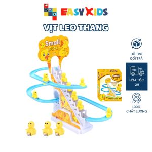 Đồ chơi trẻ em heo peppa pig vịt leo cầu thang leo cầu thang có đèn và nhạc vui nhộn cho bé EASYKIDS