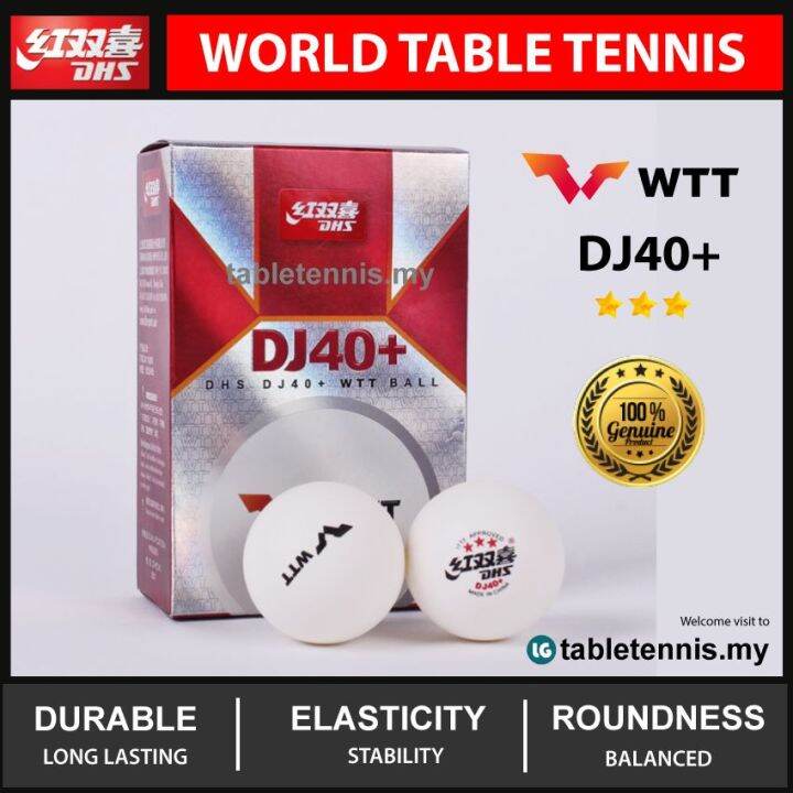 DHS Ball DJ40+ WTT 2021-2022 World Tour 3 Star Table Tennis Ball Ping ...