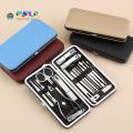 【Japan Original】New 19pcs Manicure Set Complete Original Stainless Carbon Steel Kit Box Nail Clippers Set Premium Personal Care Pedicure Tools. 