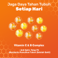 Enervon-C Tablet Vitamin C dan B Complex Isi 48 Tablet (12 Strips x 4 Tablet). 
