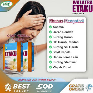 Obat Anemia Kurang Darah Rendah Penambah Darah Ibu Hamil Tensi Darah Rendah HB Darah Kurang Trombosit Darah Menurun Vitamin Penambah Sel Darah Merah Paling Aman Walatra Etaku Susu Kambing Etawa Asli