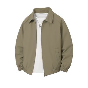 แจ็คเก็ตผู้ชายแฟชั่น ราคาถูกสุดคุ้ม คอปกดีไซน์เรียบง่าย ผ้าโพลีเอสเตอร์บางเบา ระบายอากาศได้ดี กระเป๋าหน้า 2 จุด ซิปแข็งแรง เสื้อแจ็คเก็ตผู้ชายคุณภาพดี คอปกมินิมอลสุดเท่ ผ้าโพลีเอสเตอร์ระบายอากาศเยี่ยม ไม่อึดอัด ไม่มีซับใน มีกระเป๋าคู่หน้า ส่งทั่วไทย JK056