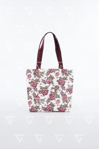 Bayar Di Tempat Tas Jinjing Wanita Terbaru Kekinian Kanvas Tebal - Motif Mawar
