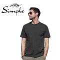 simple active t shirt Men & Women American size Plain Dark color top men s apparel Crew neck Round. 
