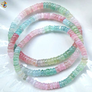 Super Premium / Premium Candy Tourmaline Abacus Rondelle Bracelet (3 Types to Choose)