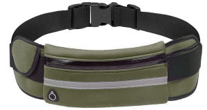 Sport Waist Bag Running Waist Pouch Beg With Reflective Strip Gym Jogging Cycling Sport Hiking Belly Belt Bag OS06 [Ready Stock KL]
