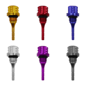 Aluminum Hexagonal Oil Dipstick Motorcycle Engine Oil Dipstick for GY6 BWS 125CC Motorbike Modification Accessories