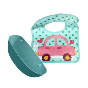 Baby Safe Foldable Slabber Crumb Catcher Bib Celemek Makan Bayi BIB02