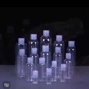Transparent Plastic Flip Bottle Can Be Reused Travel Classification Bottle Lotion Packed Bottle Cosmetics Portable COD
