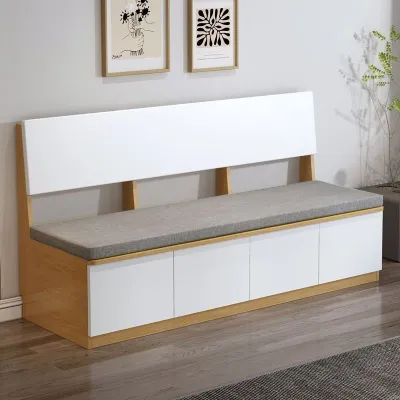 Multifunctional storage bench backrest sofa stool living room dining room large capacity storage chair