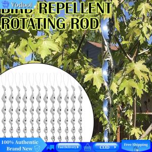 [Vodool Brand Center]12x Bird Repellent Rotating Rod Reflective Spiral Deterrent Control Device