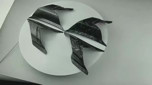 Motorcycle Aerodynamic Fairing Winglets Side Spoilers for ADV150 ADV160 2022-2023 ABS Carbon Fiber Texture