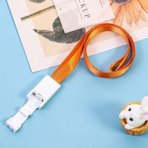 CREATIVE PAVILION Plastic Card Sleeves with Lanyard Transparent Card Holder Durable Student ID Card Holder