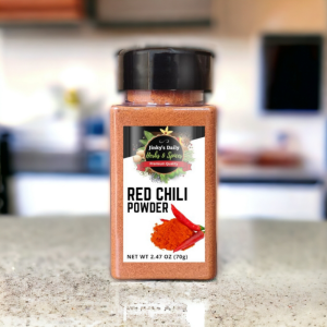 Red Chili Powder 70g in Shaker Bottle by Jinkys Daily Herbs & Spices