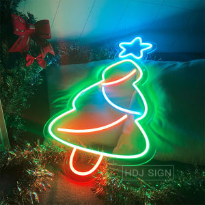 Christmas Neon Christmas Tree Modeling Lights Festive Atmosphere Decorative Lights Outdoor Festive