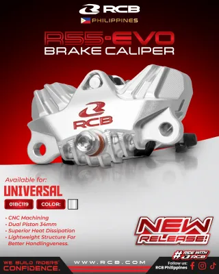 NEW! RCB Brake Caliper R55-EVO Series 2 Piston - Universal
