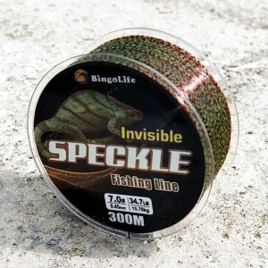 Speckle Tak Terlihat 300m Tali Pancing Gradien Maroon Lanjutan Bionik Nilon Yang Dapat Berubah Warna 0.12mm ~ 0.50mm Kuat Abrasi Anti-Kusut Lembut Halus