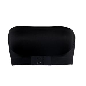 Womens Invisible Front Closure Strapless Bra Push Up Wireless Tube Top Bandeau for Low Cut or Off Shoulder Dresses