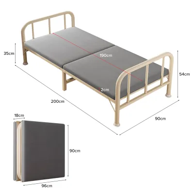 (JIJI.SG) ELDIN Folding Bed - Single Bed / Folding Bed / Guess Bed / Foldable Bed Frame / SG