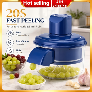 Fully automatic grape peeling machine electric wireless peeling machine multi-functional fruit and vegetable electric peeler garlic peeling tool