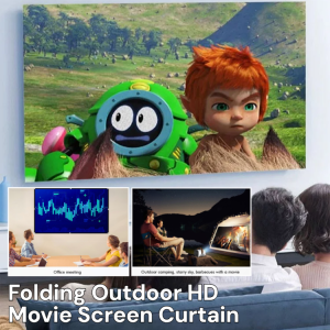 Portable Folding Outdoor HD Movie Screen Curtain 4K Projector Screen Foldable Projection Screen