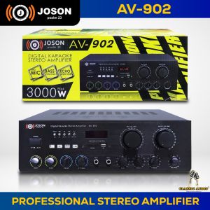 JOSON AV-902 3000watts x2 Max Peak Digital Karaoke Professional Stereo Amplifier Made in Japan(ORIGINAL )