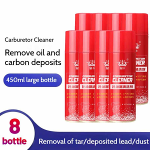 24PCS HUANGKA CARB Cleaner 450ml Carburetor Choke Cleaning Spray Injector Throttle Body Carbon Removal 化油器清洁剂