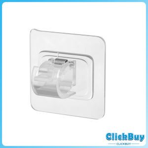 ClickBuy ตะขอยึดราวม่าน คลิปยึดราวม่าน ไม่ต้องเจาะผนัง สำหรับห้องครัว 1แพ้ค 2 ชิ้น 2pcs curtain rod holder