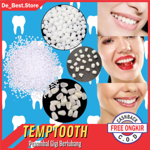 Temptooth Kit Perbaikan Gigi Palsu 1000 Butir - Penghilang Rongga & Bau Mulut - Paket Tunggal