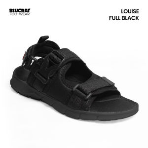 SANDAL SANTAI PRIA BLUCRAT LOUISE HITAM / SANDAL TRAVEL PRIA / SANDAL GUNUNG PRIA