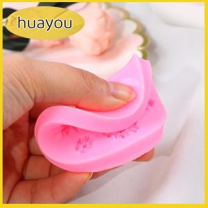 huayou 3D hướng dương cánh hoa dập nổi Silicone khuôn cứu trợ fondant bánh trang trí công cụ