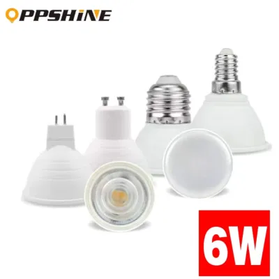 LED Bulb E27 E14 GU10 MR16 6W LED Spotlight 220V 230V 240V Aluminum High Quality Super Bright
