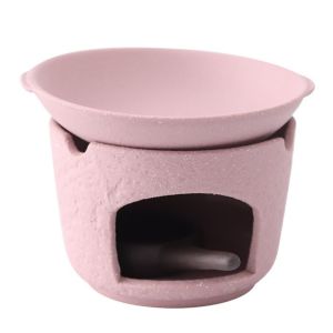 FOUNDTWO Phong cách Nhật Bản. Lư đốt hương Gốm sứ Bát có thể tháo rời. Đèn xông tinh dầu Đế sưởi nến Đa năng Giá đỡ nến nhỏ Bàn