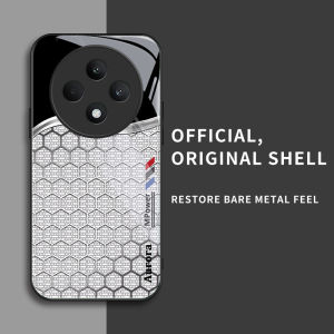 สำหรับ Oppo Reno 12F 4G&Oppo Reno 12F 5G&Oppo F27 5G เคสศัพท์ป้องกันการตกแบบรังผึ้งสีเงิน มีสไตล์และบุคลิกภาพ