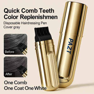 Disposable Coloring Restore Pen Cover Gray Hair Small Gold Tube Hair Styling Pen Without Damaging 防水防汗小金管美发笔
