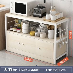 Rak Dapur/Rak Oven Microwave/ Rak Oven/Rak Microwave/ Rak Bumbu/Rak Penyimpanan Susun Minimalis