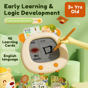 Kids Learning Chinese Flash Card Reader | Bilingual | Drawing Writing Tracing Board | Educational Toy Gift