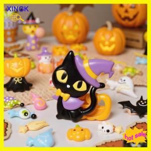 XINGK 1ชิ้นสติกเกอร์ฟักทองฮาโลวีน3D ลายผีแม่มดตลกสติกเกอร์ตกแต่งสมุดไดอารี่สติกเกอร์เครื่องเขียนแบบทำมือ