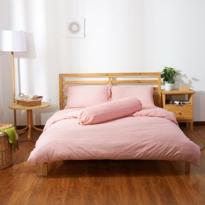 Cotton Pure™ Pinky Stripe Jersey Cotton Bundle Bed Set